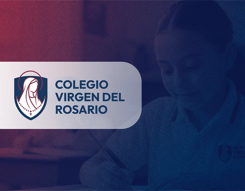 Brand board and visual identity: Colegio Virgen del Rosario